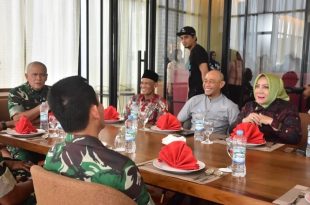 Ratna Machmud Sambut Kunjungan Pangdam II Sriwijaya